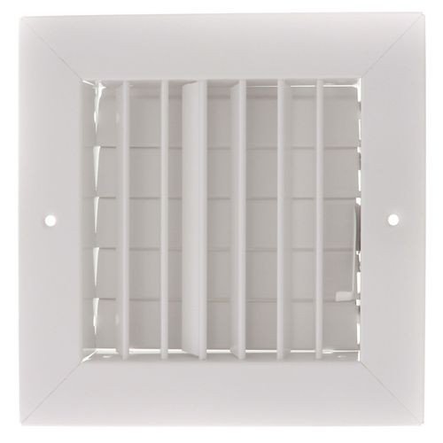 Main product image of 6" x 6" (Wall Opening Size) White Commercial Supply Register (821 Series)