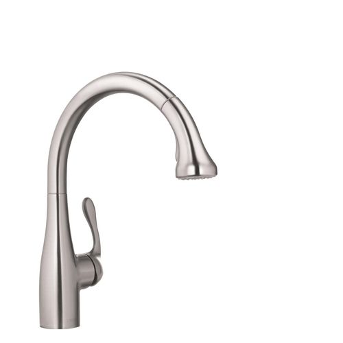 Main product image of Allegro E Gourmet High Arc Kitchen Faucet, 2-Spray Pull-Down, 1.75 GPM (Stainless Steel Optic), 04066860