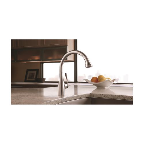 Main product image of Allegro E Gourmet High Arc Kitchen Faucet, 2-Spray Pull-Down, 1.75 GPM (Stainless Steel Optic), 04066860