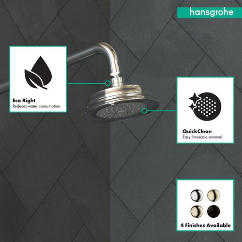 Main product image of Croma 100 Classic Showerhead 3-Jet, 2.5 GPM (Chrome), 04070000