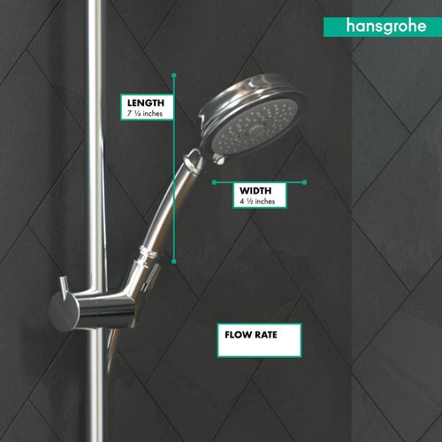 Main product image of Croma 100 Classic Handshower 3-Jet, 2.5 GPM (Chrome), 04072000