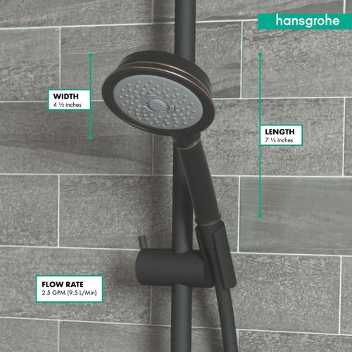 Main product image of Croma 100 Classic Handshower 3-Jet, 2.5 GPM (Rubbed Bronze), 04072920