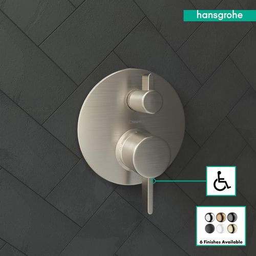 Main product image of Ecostat Pressure Balance Trim S with Diverter (Brushed Nickel), 04447820