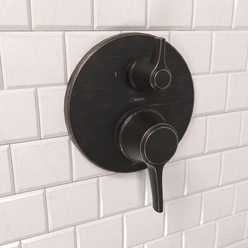 Main product image of Ecostat Classic Pressure Balance Trim with Diverter, Round (Rubbed Bronze), 04449920