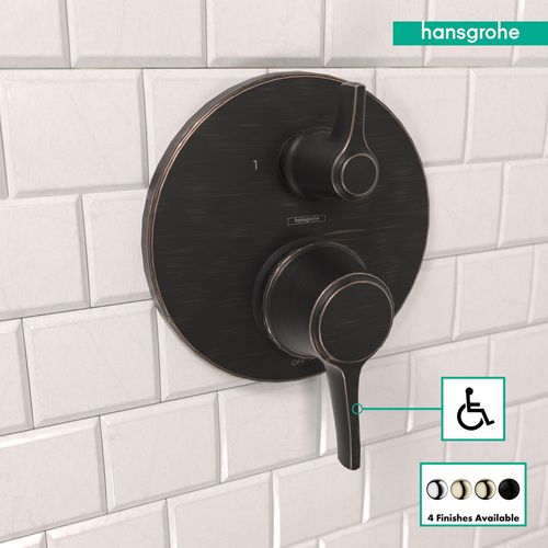 Main product image of Ecostat Classic Pressure Balance Trim with Diverter, Round (Rubbed Bronze), 04449920