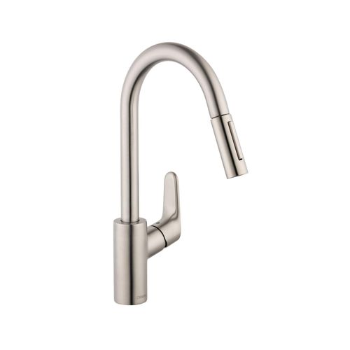 Main product image of Focus High Arc Kitchen Faucet, 2-Spray Pull-Down, 1.75 GPM (Stainless Steel Optic), 04505800