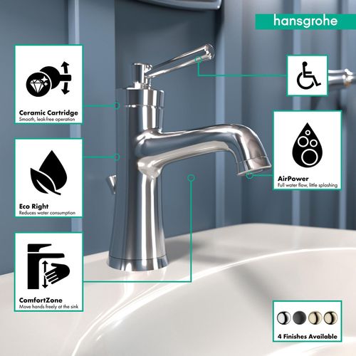 Main product image of Joleena Single-Hole Bathroom Faucet 100 with Pop-Up Drain, 1.2 GPM (Chrome), 04771000
