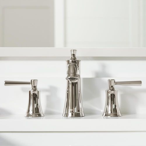 Main product image of Joleena Widespread Bathroom Faucet 100 with Pop-Up Drain, 1.2 GPM (Polished Nickel), 04774830