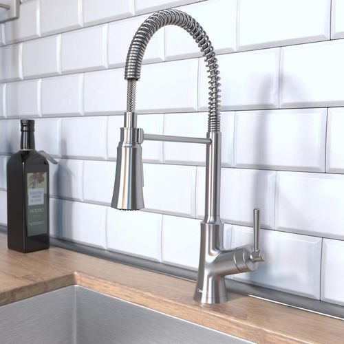 Main product image of Joleena Semi-Pro Kitchen Faucet, 2-Spray, 1.75 GPM (Stainless Steel Optic), 04792800