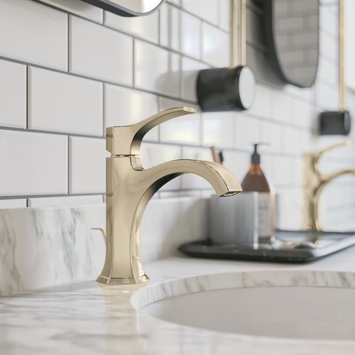 Main product image of Locarno Single-Hole Bathroom Faucet 110 with Pop-Up Drain, 1.2 GPM (Polished Nickel), 04810830