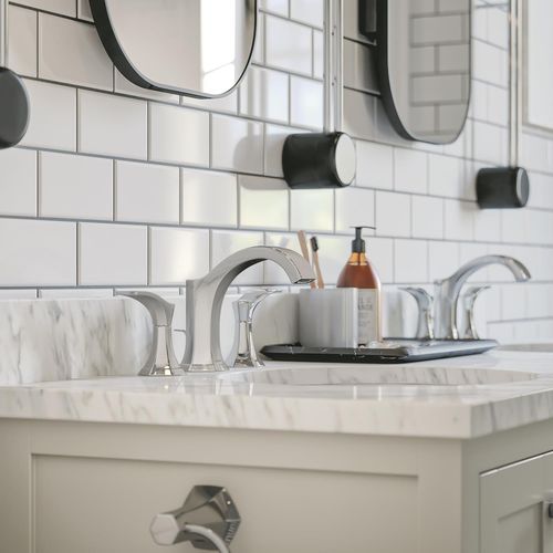 Main product image of Locarno Widespread Bathroom Faucet 110 with pop-up drain, 1.2 GPM (Chrome), 04813000