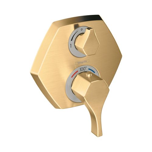 Main product image of Locarno Thermostatic Trim with Volume Control and Diverter (Brushed Gold Optic), 04820250