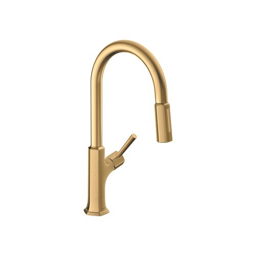 Main product image of Locarno High Arc Kitchen Faucet, 2-Spray Pull-Down with sBox, 1.75 GPM (Brushed Gold Optic), 04827250