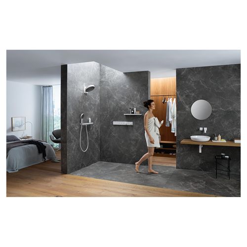 Main product image of Rainfinity Showerhead 250 3-Jet, 2.5 GPM with RainSelect Thermostatic Trim for 4 Functions (Matte White), 04863700