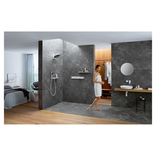 Main product image of Rainfinity Showerhead 250 3-Jet, 2.5 GPM with RainSelect Thermostatic Trim for 4 Functions (Matte White), 04863700