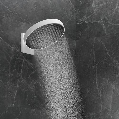 Main product image of Rainfinity Showerhead 250 3-Jet, 2.5 GPM with RainSelect Thermostatic Trim for 4 Functions (Matte White), 04863700