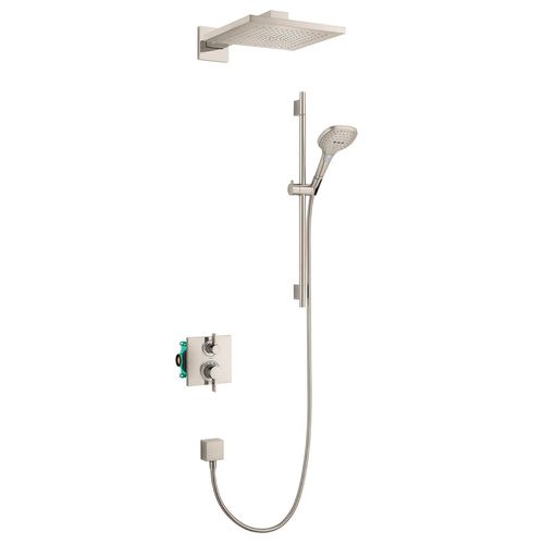 Main product image of Raindance E Thermostatic Showerhead/Wallbar Set with Rough, 2.0 GPM (Brushed Nickel), 04914820