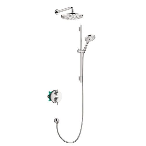 Main product image of Raindance S Thermostatic Showerhead/Wallbar Set with Rough, 2.5 GPM (Chrome), 04915000