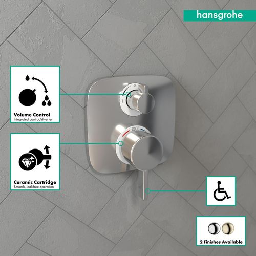 Main product image of Ecostat E Thermostatic Trim with Volume Control (Chrome), 15707001