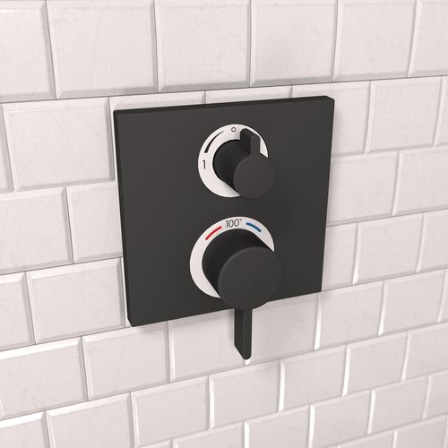 Main product image of Ecostat Thermostatic Trim with Volume Control (Matte Black), 15712671