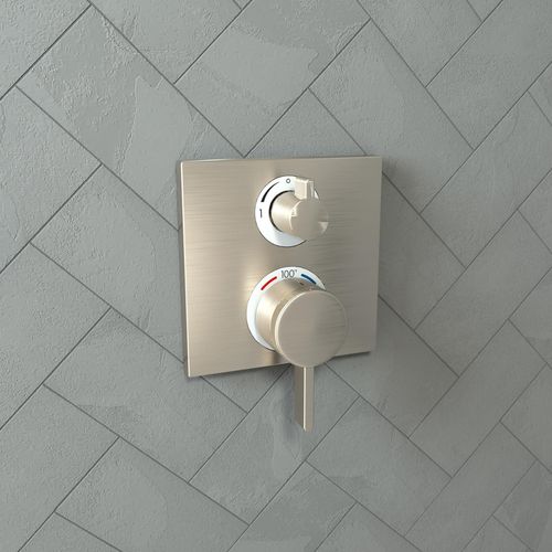 Main product image of Ecostat Square Thermostatic Trim with Volume Control (Brushed Nickel), 15712821