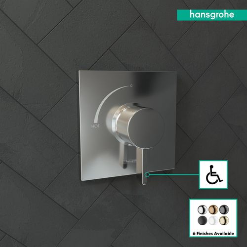 Main product image of Ecostat Square Pressure Balance Trim (Chrome), 15724001