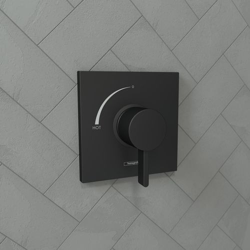 Main product image of Ecostat Square Pressure Balance Trim (Matte Black), 15724671