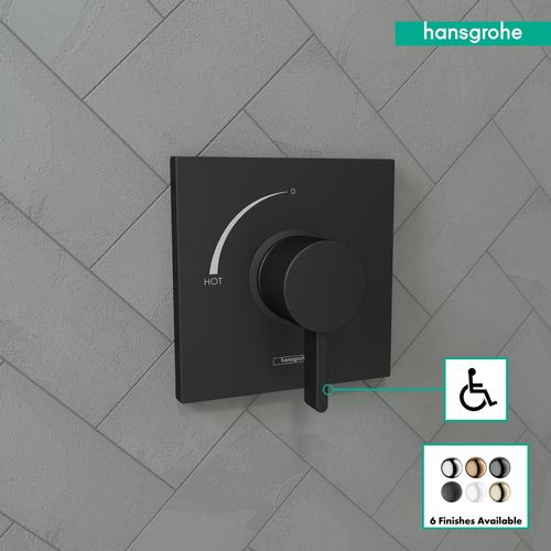 Main product image of Ecostat Square Pressure Balance Trim (Matte Black), 15724671