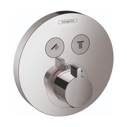 Main product image of ShowerSelect S Thermostatic Trim for 2 Functions, Round (Chrome), 15743001