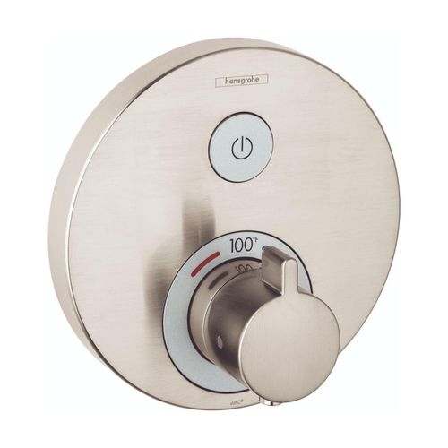 Main product image of ShowerSelect S Thermostatic Trim for 1 Function, Round (Brushed Nickel), 15744821