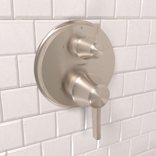 Main product image of Ecostat Classic Thermostatic Trim with Volume Control and Diverter, Round (Brushed Nickel), 15753821