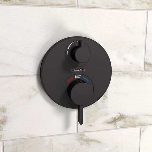Main product image of Ecostat S Thermostatic Trim with Volume Control (Matte Black), 15757671