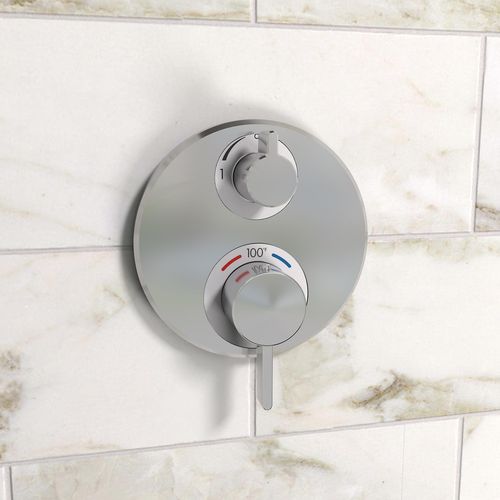 Main product image of Ecostat S Thermostatic Trim with Volume Control and Diverter (Chrome), 15758001