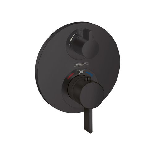 Main product image of Ecostat S Thermostatic Trim with Volume Control and Diverter (Matte Black), 15758671