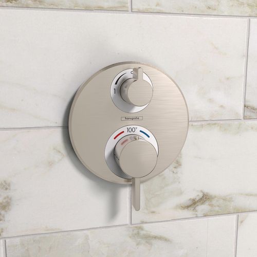 Main product image of Ecostat S Thermostatic Trim with Volume Control and Diverter (Brushed Nickel), 15758821
