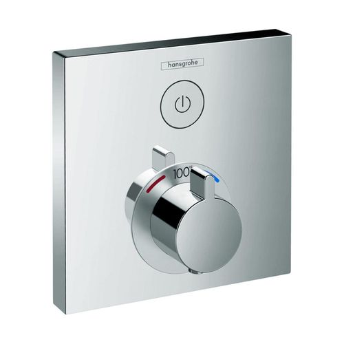 Main product image of ShowerSelect Thermostatic Trim for 1 Function, Square (Chrome), 15762001