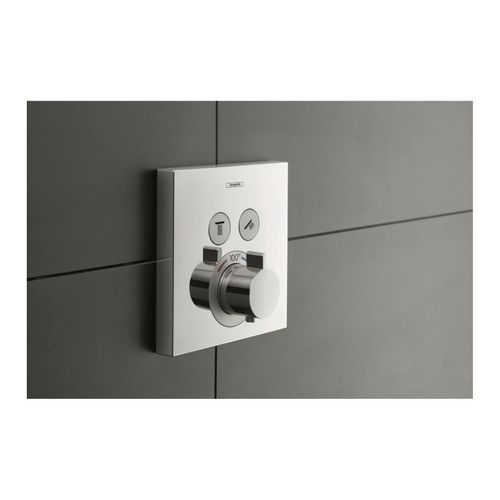 Main product image of ShowerSelect Thermostatic Trim for 2 Functions, Square (Brushed Nickel), 15763821