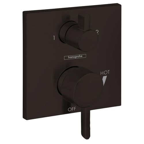 Main product image of Ecostat Pressure Balance Trim Square with Diverter (Matte Black), 15862671