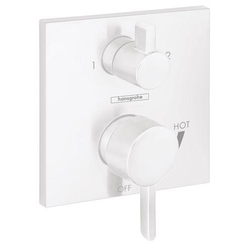 Main product image of Ecostat Pressure Balance Trim Square with Diverter (Matte White), 15862701