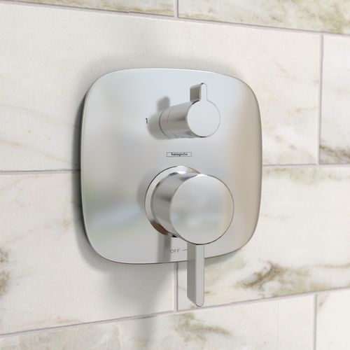 Main product image of Ecostat Pressure Balance Trim Square with Diverter (Chrome), 15864001