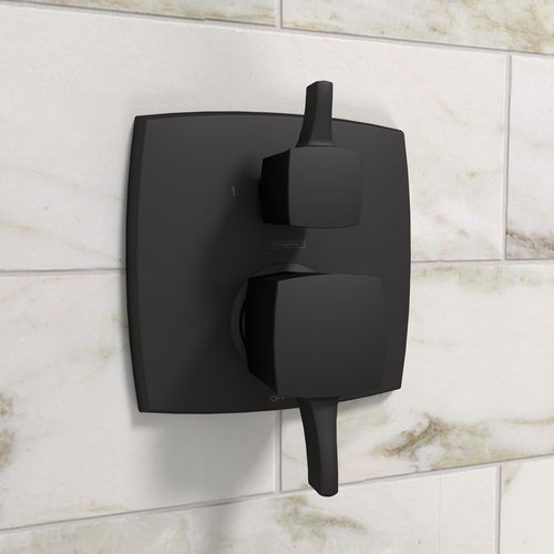 Main product image of Ecostat Classic Pressure Balance Trim Classic Square with Diverter (Matte Black), 15865671