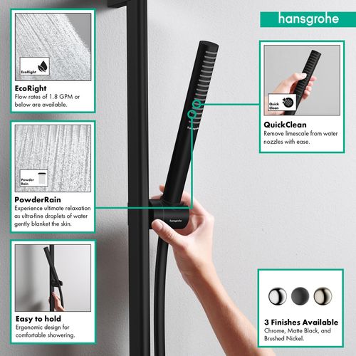 Main product image of Pulsify S Wallbar Set 100 3-Jet 24", 1.75 GPM (Matte Black), 24373671