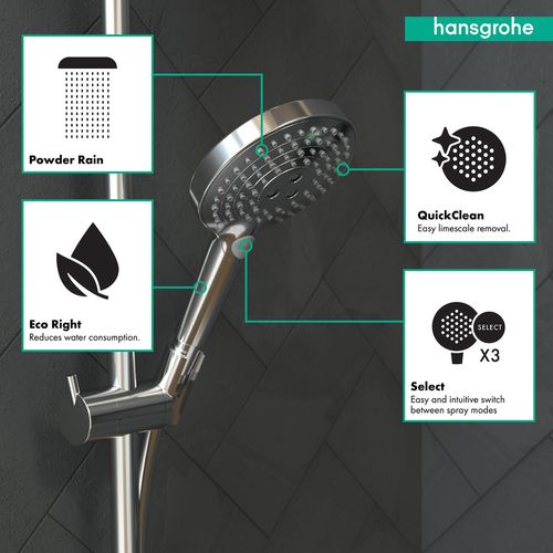 Main product image of Raindance Select S Handshower 120 3-Jet PowderRain, 1.75 GPM (Chrome), 26036001