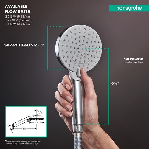 Main product image of Vernis Blend Handshower 100 Vario-Jet, 1.75 GPM (Chrome), 26340001