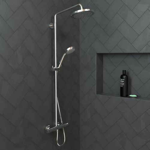 Main product image of Croma Showerhead 220 1-Jet, 2.5 GPM (Chrome), 26465001