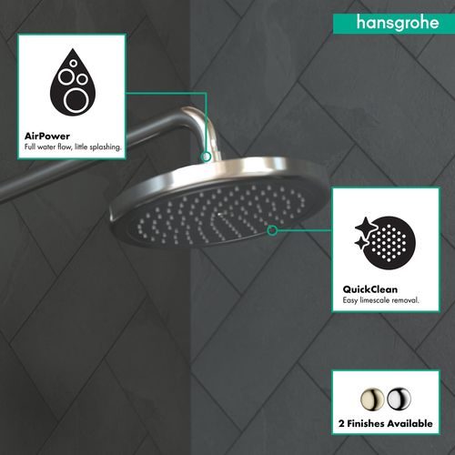Main product image of Croma Showerhead 220 1-Jet, 2.5 GPM (Chrome), 26465001