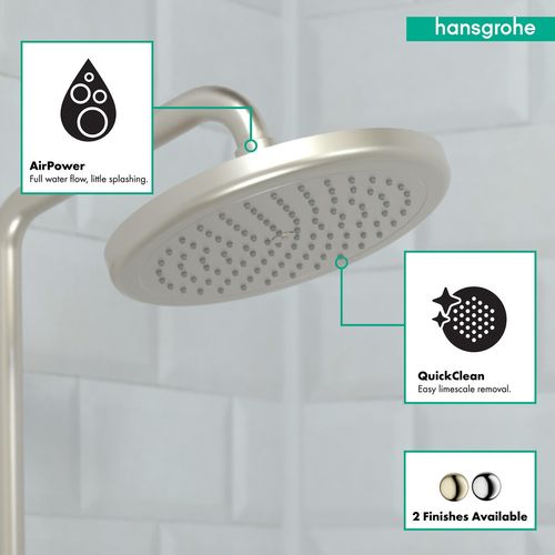Main product image of Croma Showerhead 220 1-Jet, 2.5 GPM (Brushed Nickel), 26465821