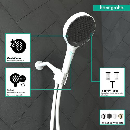 Main product image of Rainfinity Handshower 130 3-Jet, 2.5 GPM (Matte White), 26864701