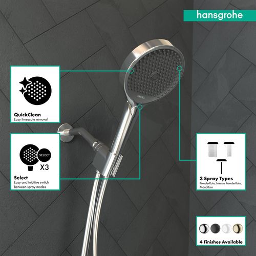 Main product image of Rainfinity Handshower 130 3-Jet, 1.75 GPM (Chrome), 26865001