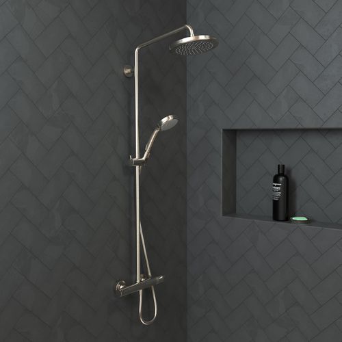 Main product image of Croma Showerpipe 220 1-Jet, 2.5 GPM (Brushed Nickel), 27185821